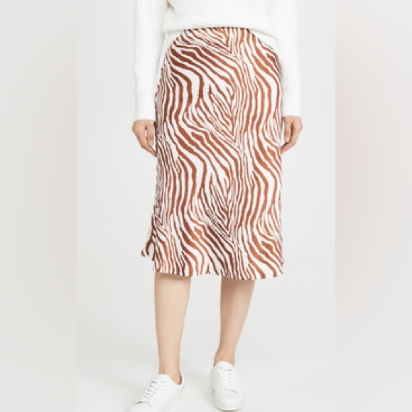 NWT- re:named Zebra Print Midi Skirt, Size Small - Picture 1 of 3